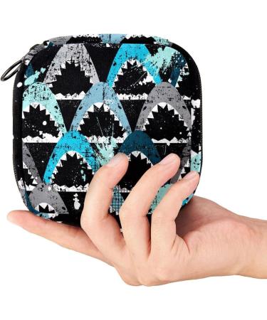 Stylish Shark-Tongue Menstruation Pad Bag with Zipper - Women's Tampon & Napkin Collective Bag | Ideal for Girls - Buy Online on GoSupps.com