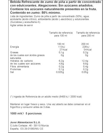 Juver Pineapple Juice Enjoy 1L - Buy Online on GoSupps.com