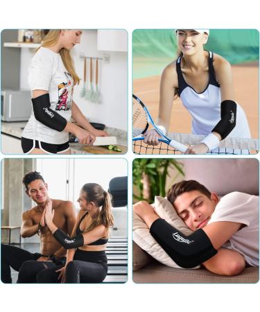 Luguiic Knee & Elbow Ice Pack Cold Compression Sleeve - Reusable Pain Relief Wrap for Meniscus, ACL, MCL, Bursitis - Medium Size - Buy Online on GoSupps.com