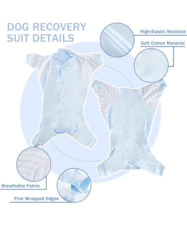 Lelepet One Divider for Dogs - Medical Pet Shirt for Post-Op Recovery Relaxation & Wound Protection | Perfect for Small to Large Breeds | Blue - Buy Online on GoSupps.com