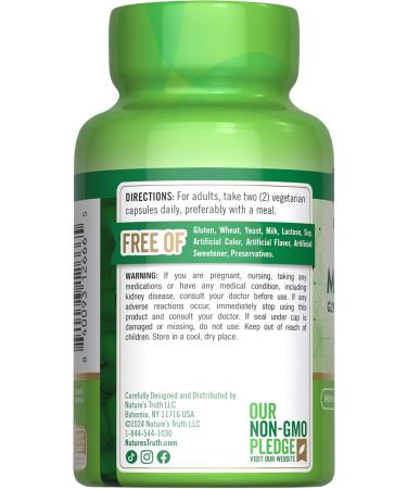 Nature's Truth Triple Magnesium Complex Supplement | 60 Capsules | Glycinate Citrate & Malate | with D3 & Zinc | Vegetarian Non-GMO & Gluten Free - Buy Online on GoSupps.com