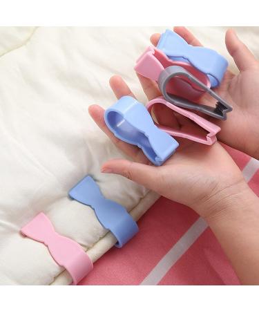 Bephible Towel Safety Clips - 6 Reusable Elastic Bedding Fastening Clips | Prevent Slippage in Kitchen & Home - Slippery Gray - Buy Online on GoSupps.com