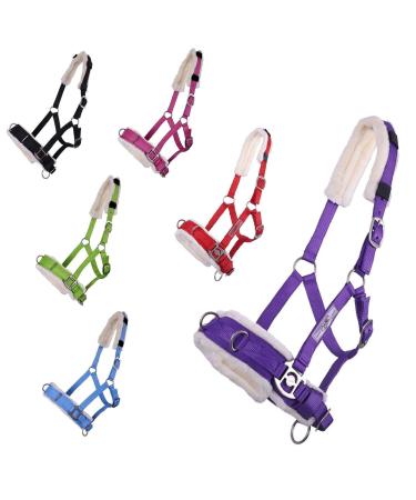 netproshop Cavesson Lunging Aid for Groundwork Shetland Pony Cob Full Size: Cob Color: Red Cob Red