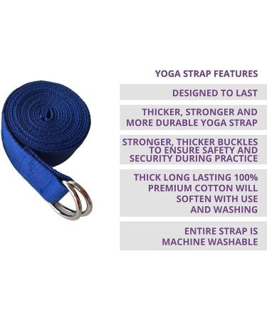 Uheng 5-Pack Yoga Exercise Straps - Adjustable D-Ring 8ft or 10ft for Pilates & Gym | Improve Flexibility & Balance in Yoga Fitness - Buy Online on GoSupps.com
