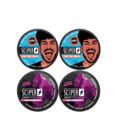 Vendigo Scooper Energy - Grapefruit Tea Box - 2 Iced Tea Boxes - 2 Fresh Grapefruits - 4 x 7.2g + BMB Shisha Merch