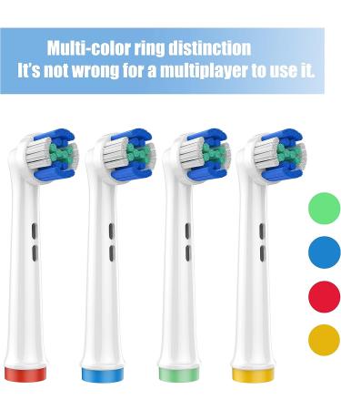 Electric Toothbrush Replacement Heads Compatible with Oral B Braun - 4 Pack - Buy Online on GoSupps.com
