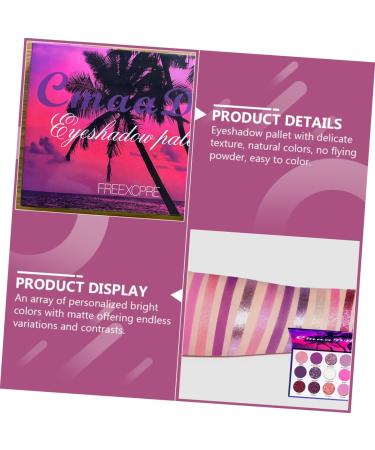 Healeved 3 Boxes Eyeshadow Palette Cosmetic Accessory Makeup Pallet Glitter Eye Shadow Plastic Colorful 1 count (Pack of 1) Colorfulx3pcs - Buy Online on GoSupps.com