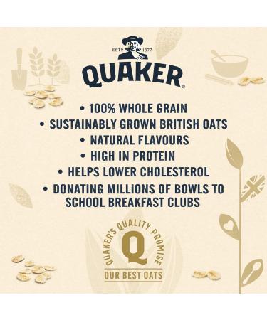 Quaker Oat Protein Original Porridge Pots 6 x 49g - High-Protein Breakfast Instant Oats - Buy Online on GoSupps.com