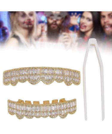 Gold Teeth Decoration Set - Hip Hop Style Brace for Halloween, Cosplay, Party - Unisex Gift Option - Buy Online on GoSupps.com