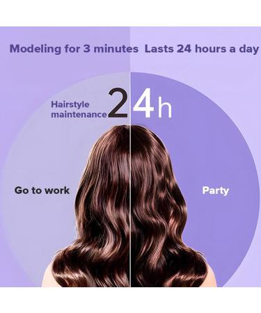 Automatic Hair Curler 1 Inch Wand Curling Iron Double Ceramic Fast Heating for Hair Styling 1 1/4 Inch Curling Iron Purple - Buy Online on GoSupps.com