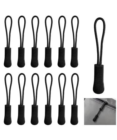 12 pieces of zipper Pendant for threading zipper Extraction Zipper Pulls nylon zip zipper zipper for zipper for sports clothing bag school bags