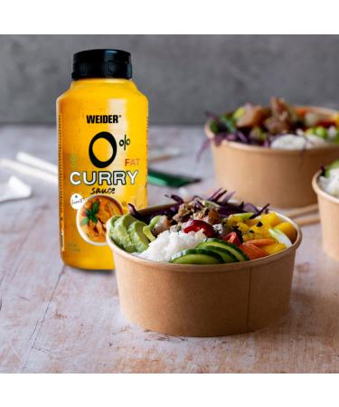 Weider Gourmet 0% Fat Curry Sauce (265 ml) - New Recipe, Low Calorie, 100% Flavour - Buy Online on GoSupps.com