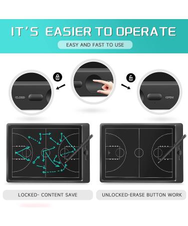 Newnaivete Electronic Basketball Coach Board - LCD Screen & Stylus Pen for Premium Tactical Training - Buy Online on GoSupps.com