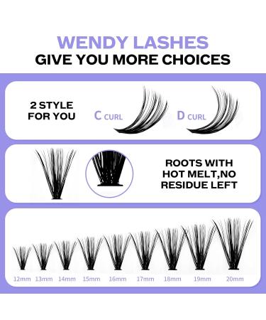 DIY LASH Extensions Set - Cluster Lashes Kit 0.07 D Curl (12-16mm) | Increasing Bond & Seal | Wimpern Extensions (60/80 Kit) - Buy Online on GoSupps.com