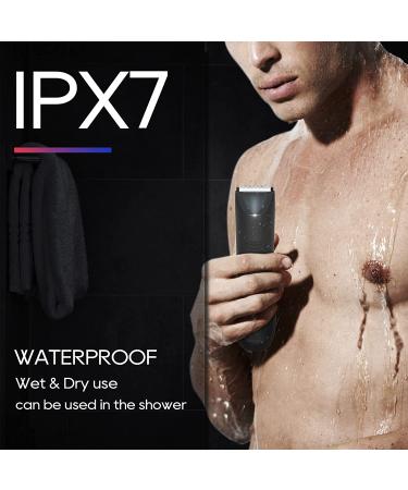 FLOVES Electric Body Hair Trimmer for Men - Pubic Groin Balls Trimmer | LED Light, Rechargeable, Waterproof | Male Hair Removal Razor - Buy Online on GoSupps.com