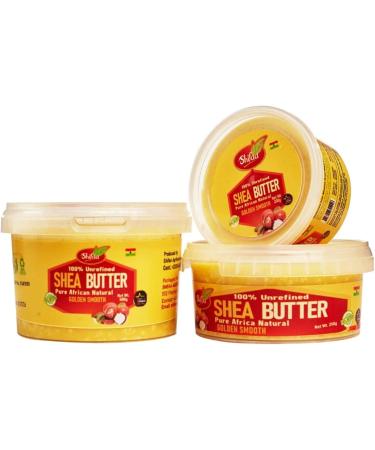 Ghana Unrefined Raw African Natural Shea Butter (Shifaa) Golden Smooth Grade A Raw - 500g. Good for Skin Hair Lips Moisturising Scars and Rashes Eczema. - Buy Online on GoSupps.com