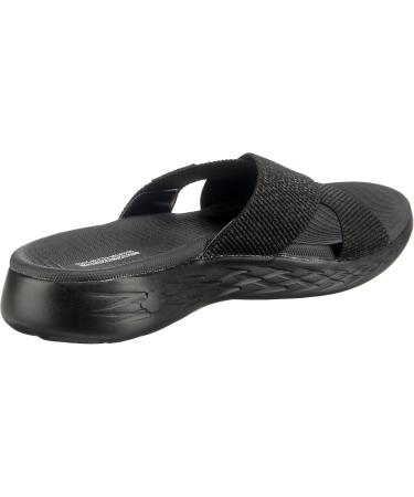 Skechers Women's ON-The-GO 600 Dainty Sandal - Black Textile EU 39 | Shop Internationally - Buy Online on GoSupps.com