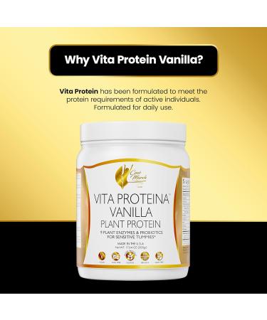 Coc March N.M.D Vita Protein Powder Vegan Vanilla Plant Protein, 20g Protein per Serving with Probiotics & Digestive Enzymes for Sensitive Tummies, Gluten Free, Organic, Dairy Free, Soy Free - 500g - Buy Online on GoSupps.com