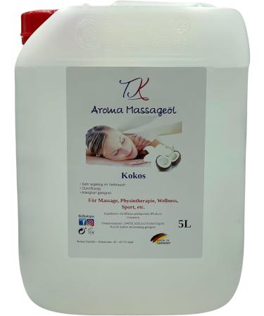 Aroma Massage Oil 1L - Coconut | Medicinal Quality for Massage Physiotherapy & Wellness - International Shipping - Buy Online on GoSupps.com