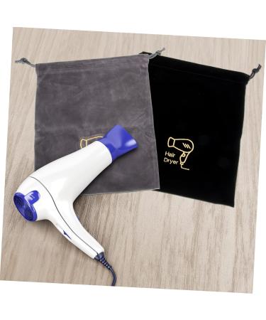 FOYTOKI 4 Pcs Hair Dryer Bag Drawstring Pouches Hair Dryer Lint Bags Drawstring Makeup Bag Flannel - Buy Online on GoSupps.com