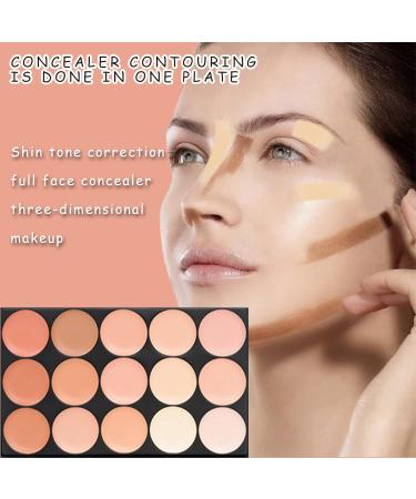 Wishesmar Concealer Palette | 15 Shades Color Corrector & Camouflage Concealer with 8 Makeup Brushes - Perfect for Daily & Professional Use - Buy Online on GoSupps.com