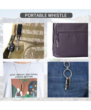 Autuveen Titanium Outdoor Emergency Whistle | Loud EDC Survival Whistle for Camping and Hiking - Buy Online on GoSupps.com