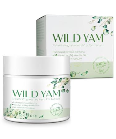 Tiuedu Wild Yam Cream Wild Yam Cream for Hormone Balance Natural Balancing Cream for Women Rich in Vitamins Alleviate Menopause-Related Issues Nourish The Skin for All Skin 3.17G