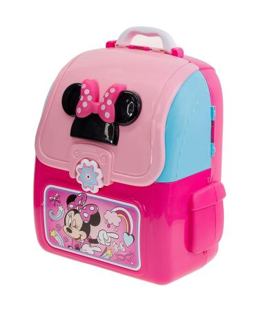 Disney Minnie Mouse Cosmetic Backpack Set for Kids Girls - Includes Hair Bow, Nail Polish, Glitter, Nail File - Perfect for Parties & Sleepovers - Buy Online on GoSupps.com