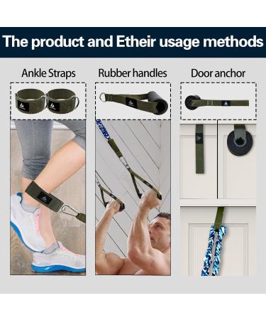 300Lbs Heavy Resistance Bands Set - 40Lbs to 80Lbs for Strength Training Physical Therapy & Stretching - Ideal for Men & Women - Buy Online on GoSupps.com