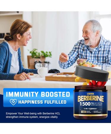 Berberine Supplement - Berberine Weight Loss, High-Potency Berberine 1500MG of Berberine HCL, Plus Citrus Bergamot - for Metabolic, Digestive, and Immune Support - Vegan, Non-GMO, 180 Capsules Berberine 1500mg 180 Count (Pa  - Buy Online on GoSupps.com