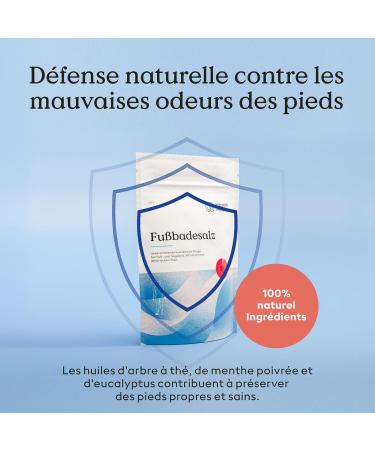Health Routine Fusbadezals Sels de bain pour les pieds avec huile d arbre th Pour le soin et l hygi ne des pieds base d ingr dients 100% naturels (1 Pack) - Buy Online on GoSupps.com