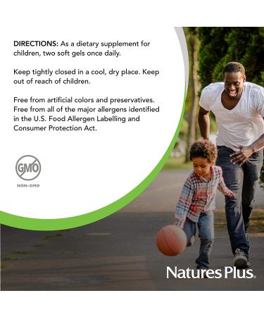 Nature's Plus Animal Parade Omega 369 Junior - 90 Softgels, Natural Lemon Flavor - Buy Online on GoSupps.com
