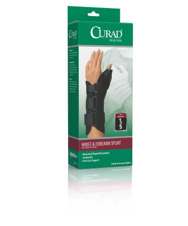 Medline Wrist and Forearm Splint with Abducted Thumb Left Medium Size-349
