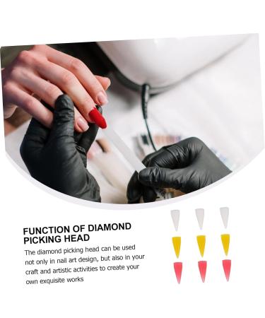 Set of 9 manicure pens with silicone nailing tool nail picker nail rhinestone picker jewel collector picker replacement drilling written deliveries 2.3x0.8cm Assorted colours - Buy Online on GoSupps.com