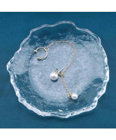 Vintage Pearl Cuff Chain Earrings - Gold Dangle Cartilage Helix Ear Cuffs for Women & Girls - Buy Online on GoSupps.com