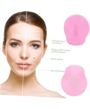 POPETPOP Hulu Scrubber Face Washing Cleaner Deep Cleaning Brush Bath Brush Cleansing Exfoliator Silicone Facial Brush Facial Cleansing Brush Sponge Silica Gel Pores Pink Man - Buy Online on GoSupps.com