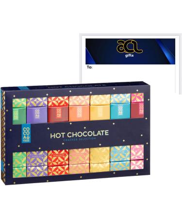Christmas Hot Chocolate Gift Set | 7 Assorted Flavoured Instant Hot Chocolate Mix | Xmas Hamper | Hot Chocolate Station | Stocking Filler | Kids | Women | Men | Festive Christmas Cracker Gift Box - Buy Online on GoSupps.com