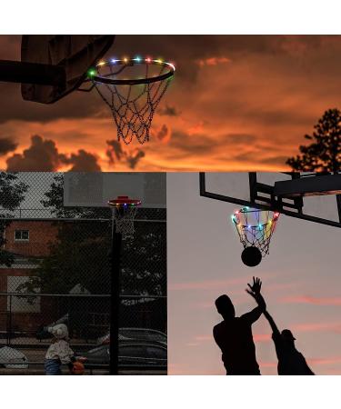 Remote Control LED Basketball Hoop Lights | 16 Color Waterproof Rim Strip Light for Night Outdoor Play | Perfect Gift for Kids Training - Buy Online on GoSupps.com
