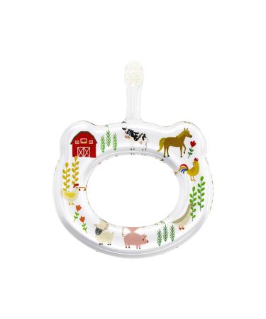 Baby Toothbrush Gift Set - Extra Soft & BPA Free for First Teeth | Easy Grasp Infant Toothbrush | Farm Animals & Wildflowers | Perfect Baby Registry Gift - Buy Online on GoSupps.com