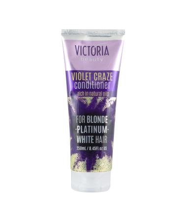 Victoria beauty silver rinse no yellow anti yellow tinge silver flushing for bleached hair silver conditioner for blonde and gray hair purple hair rinsing with violet pigments 250ml - Buy Online on GoSupps.com