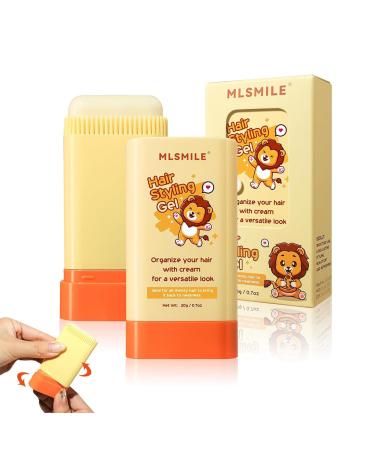 Hair Wax Stick for Kids Styling Gel Built-In Comb Retractable Easy Styling Baby Hair Gel No-Greasy Kids Hair Gel Long Lasting Children's Hair Wax Stick O.7oz Non-Stick Portable Hair Finishing Stick