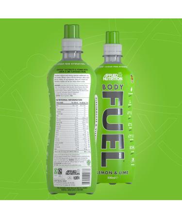 Applied Nutrition BodyFuel Electrolyte Water with BCAAs and Vitamins - Lemon & Lime Flavor (12 x 500ml) - Buy Online on GoSupps.com