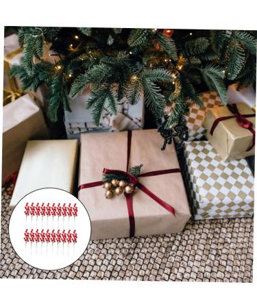 ABOOFAN 50 Pcs Artificial Berry Cuttings Artificial Berry Stems Pick Christmas Tree Decoration Ornaments Christmas Red Berries Branches Artificial Berry Branches Red Fruit Foam Fork - Buy Online on GoSupps.com