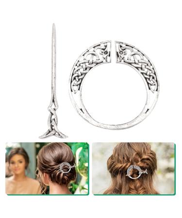 Vintage Celtic Knot Crown Hair Clips | Elegant Metal Hairpins & Hair Jewels - Buy Online on GoSupps.com