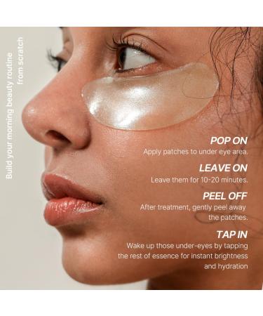 MIZON Cicaluronic Vegan Eye Gel Patches - 24K Gold Cica Under Eye Masks for Puffiness Dark Circles & Wrinkles (21 Pairs) - Shop Internationally - Buy Online on GoSupps.com