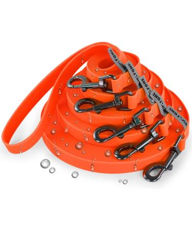 Wolfone 6m Orange Tow Lines for Dogs - Waterproof Durable Training Leash for Recall Swimming Camping & More - Buy Online on GoSupps.com