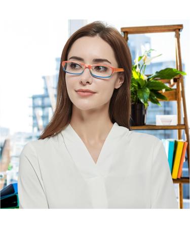 COJWIS 6 Pack Blue Light Filter Reading Glasses for Women - Spring Hinge UV Protection Multicolored 1.5x Magnification - Glare-Free Vision Aid - Buy Online on GoSupps.com
