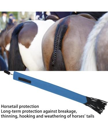 Tail Bag with Fringe Horse Tail Protector Guard Nonwoven Fabric Waterproof Breathable Horse Tail Bag (Blue) - Buy Online on GoSupps.com