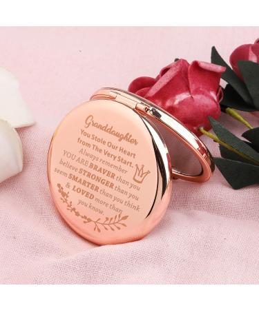 FEELMEM Granddaughter Compact Mirror: Engagement & Keepsake Makeup Gift - Buy Online on GoSupps.com
