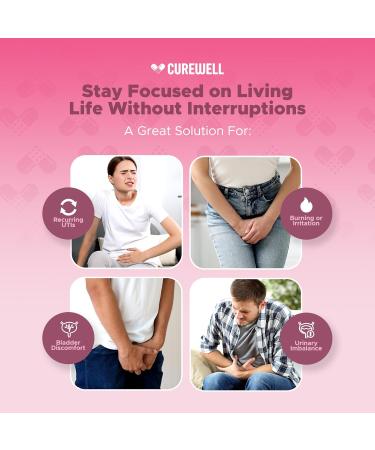 CUREWELL D-Mannose & Cranberry 1300mg (120 Capsules) | Vegan & Non-GMO Urinary Tract Health Supplement | UTI Defense & Bladder Support | Natural Urinary Cleanse & Immune Support | Pack of 2 - Buy Online on GoSupps.com